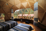 Interior of the domes, Ecolodge Majestic